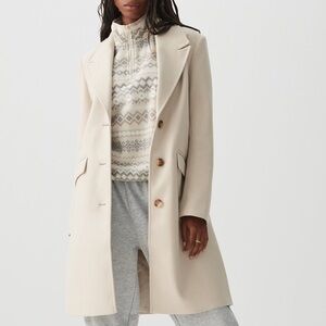 ARDENE Button Brushed Felt Coat